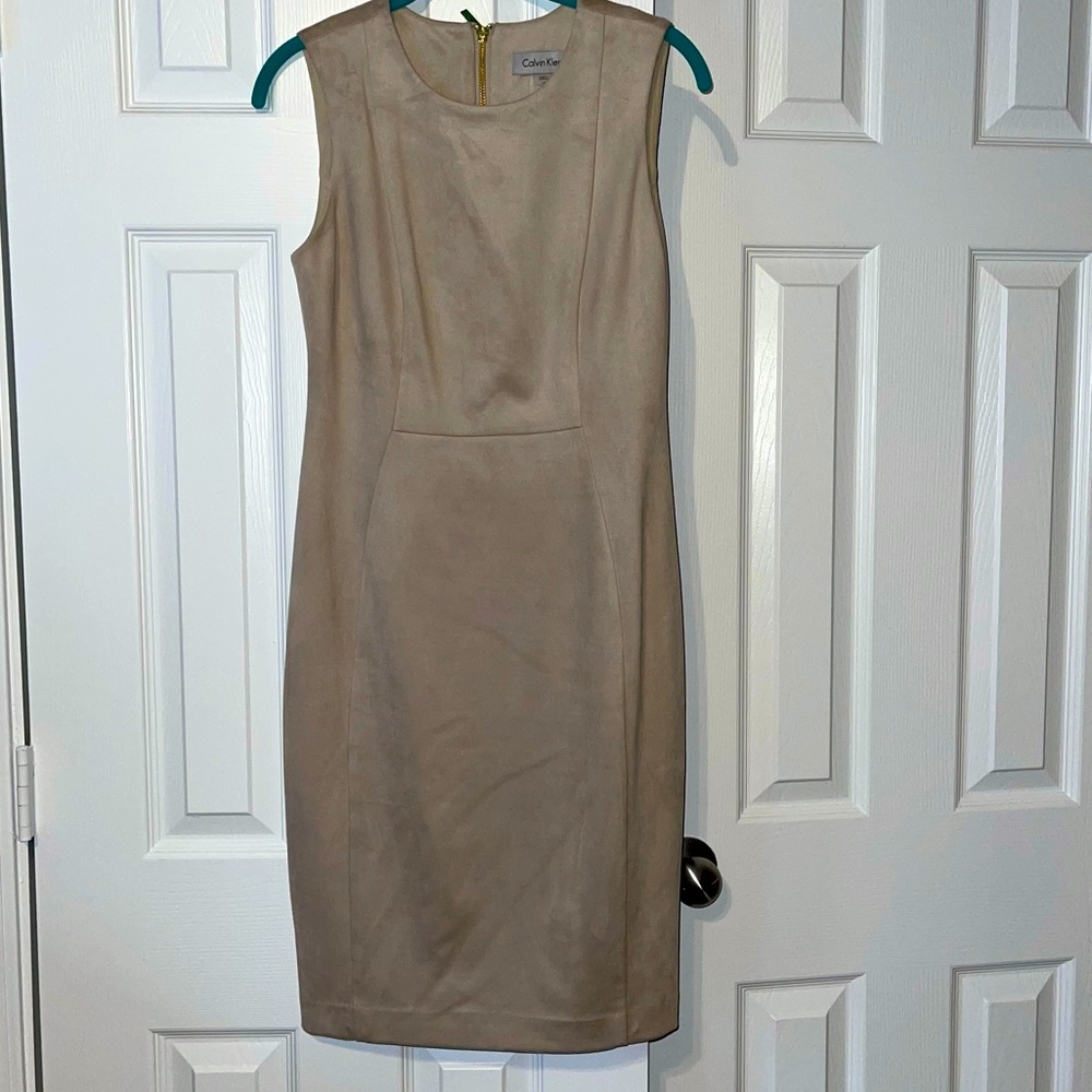 Suede Calvin Klein dress